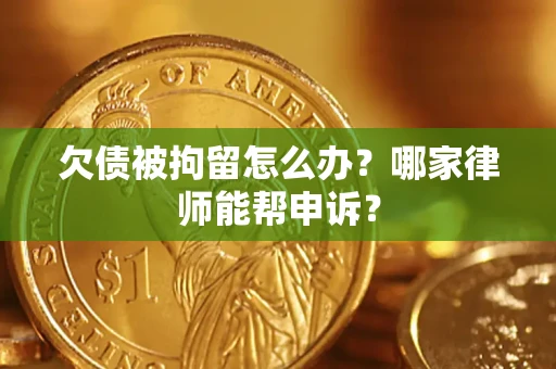 济南欠债被拘留怎么办？哪家律师能帮申诉？